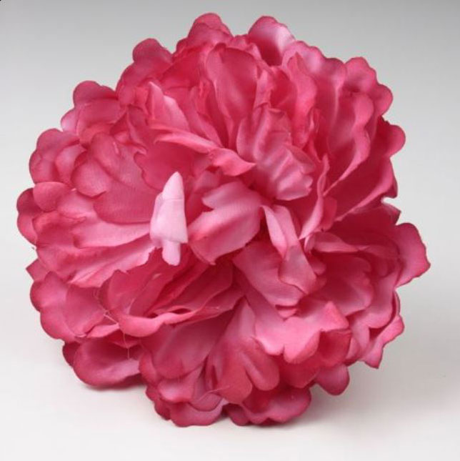 Flor Peonía Grande París Color Fucsia RS54. 16cm