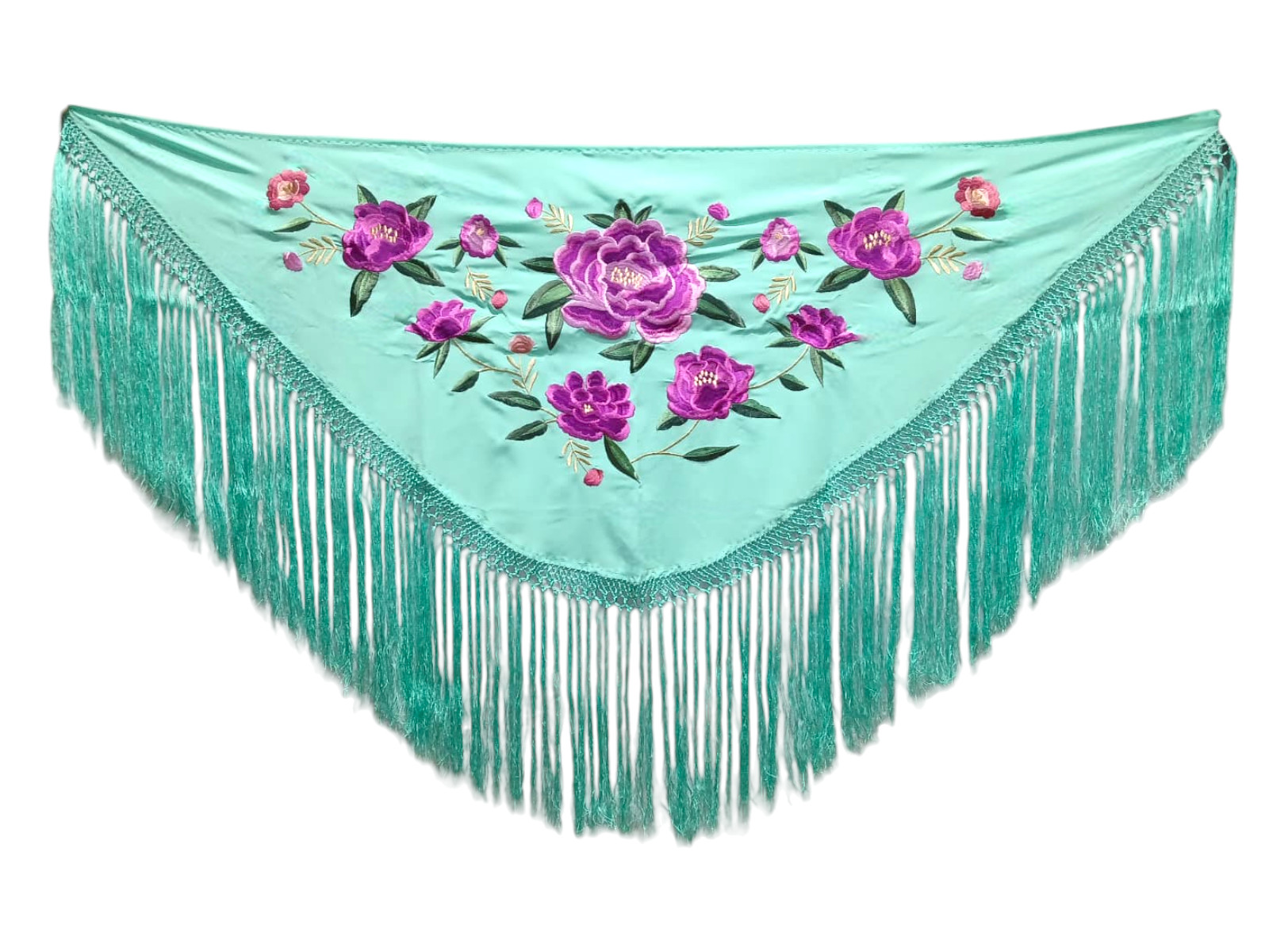 Mantoncillos de Flamenca Bordados con Flores