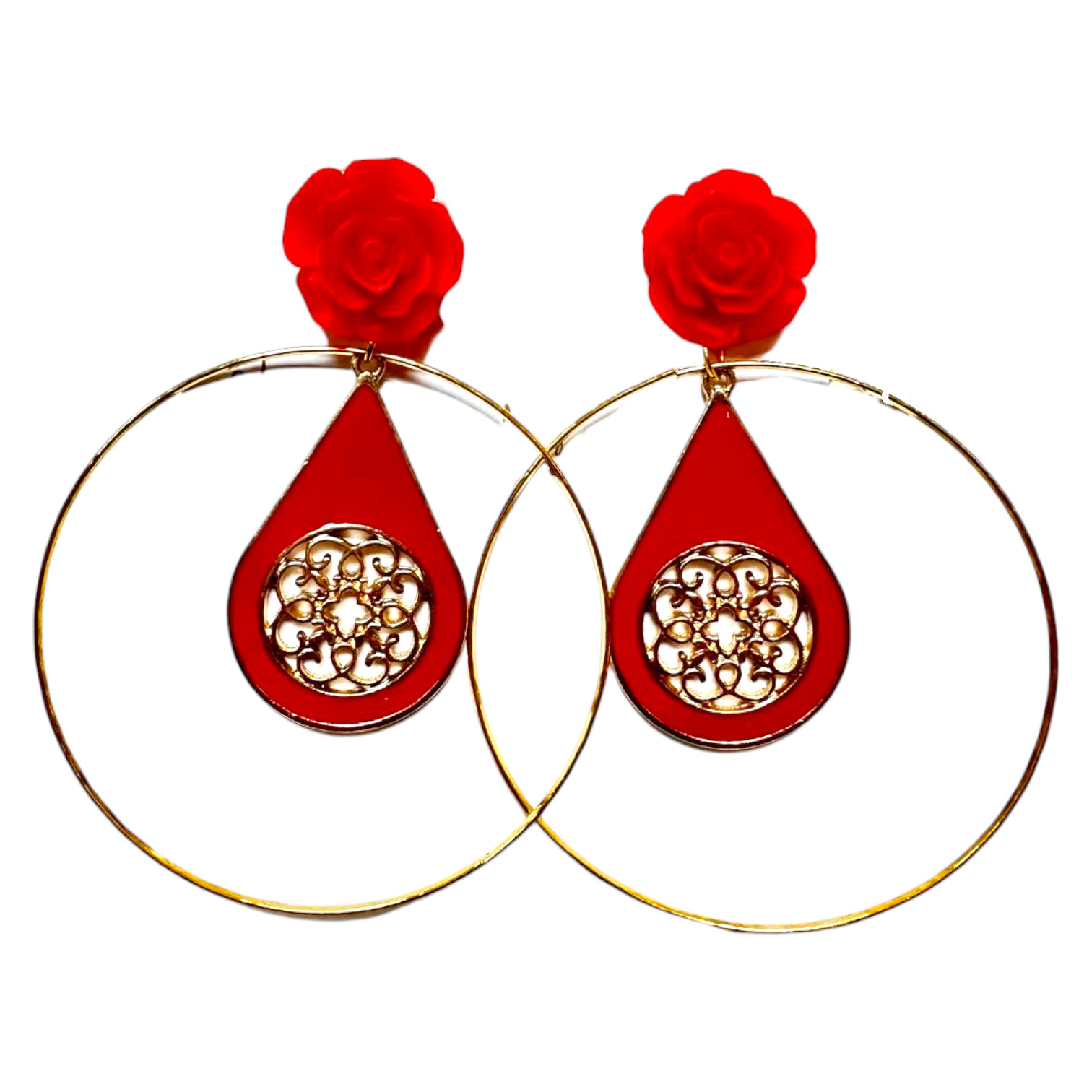 フラメンコとパーティーピアス