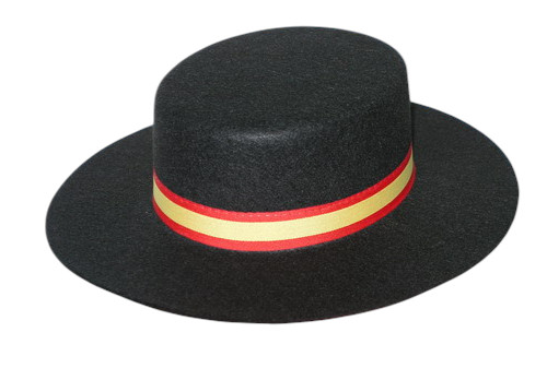 Chapeau cordobés avec le drapeau de l'Espagne