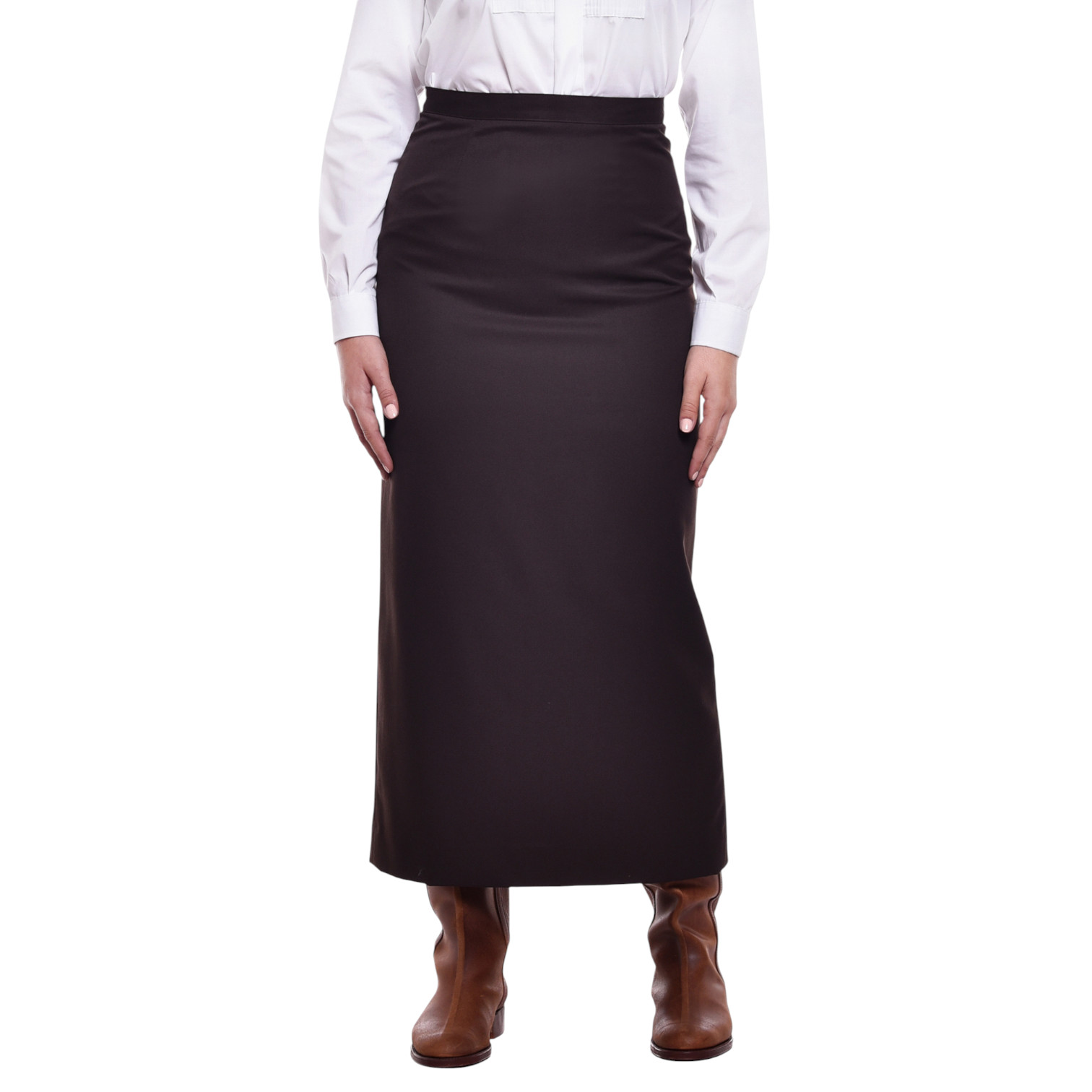 茶色のカンペラスカート