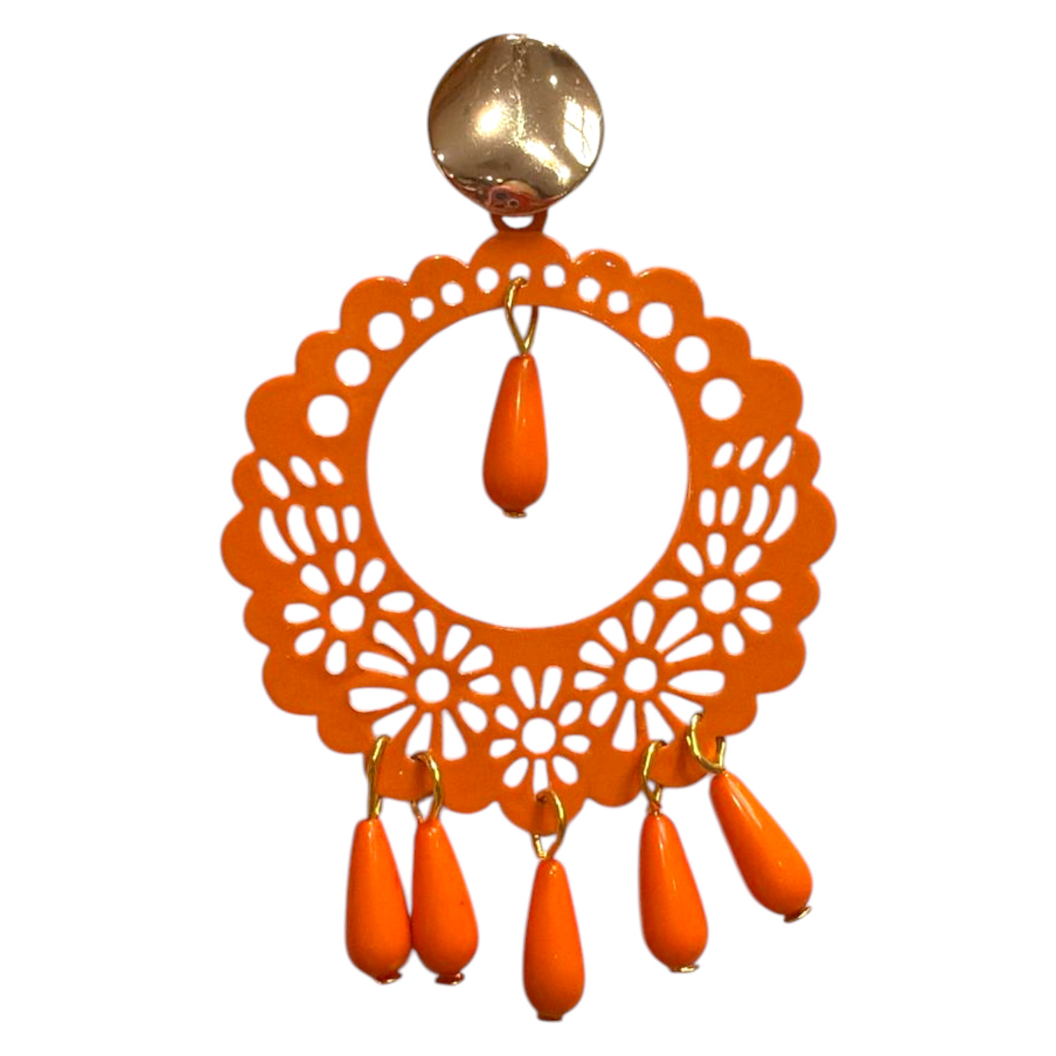 Pendientes de Flamenca Elegantes y Grandes para Traje de Flamenca y Feria de Abril