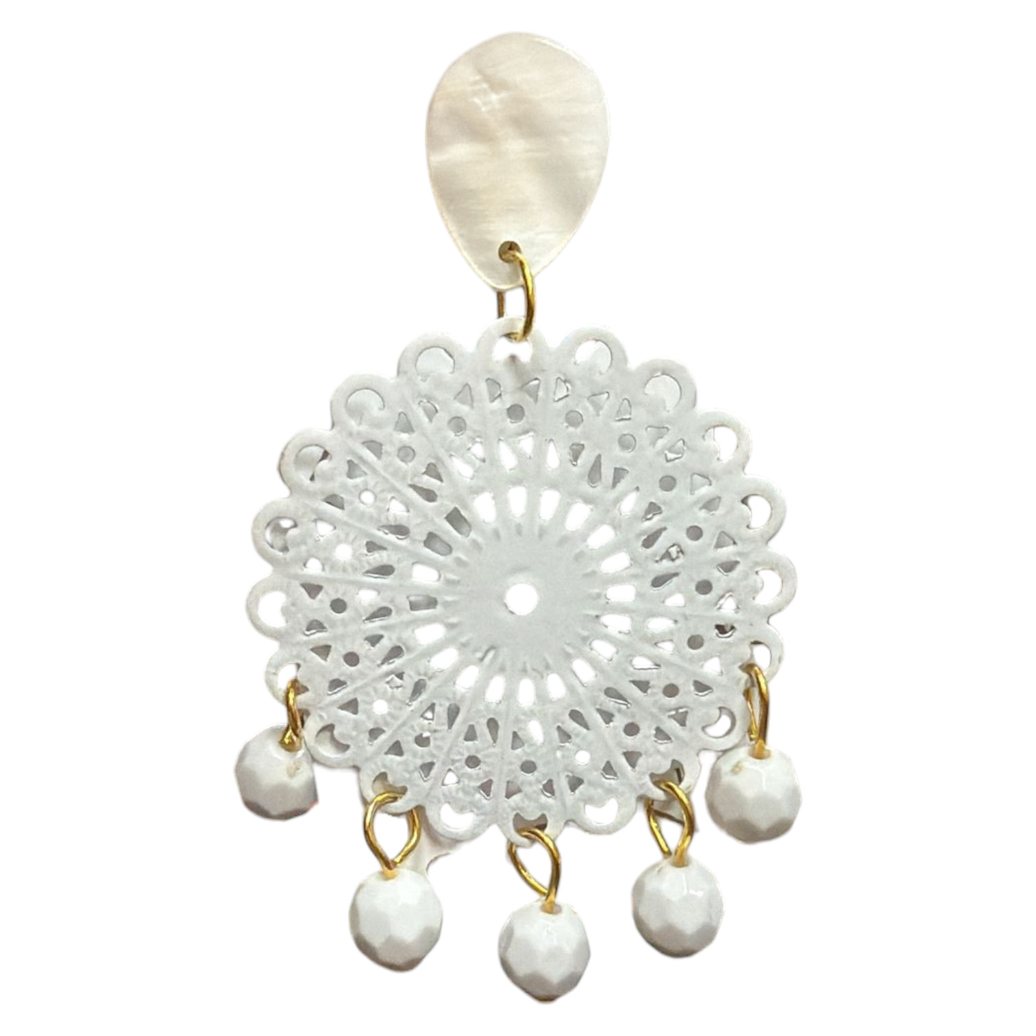 Pendientes de Flamenca Filigrana Redonda con 5 Bolitas Artesanales Ligeros