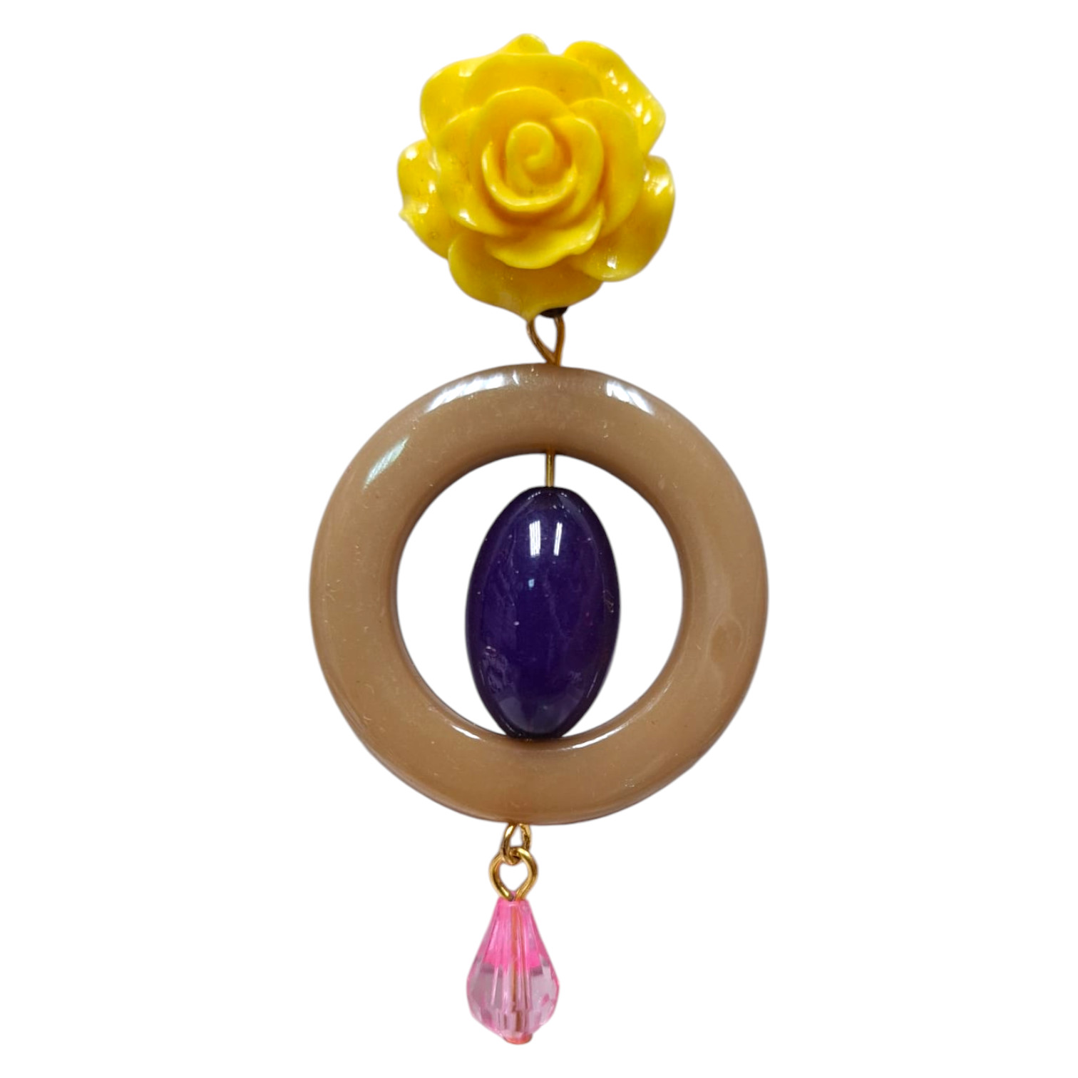 Pendientes Flamenca Elegantes con Cierre de Rosa y Diseño Artesanal