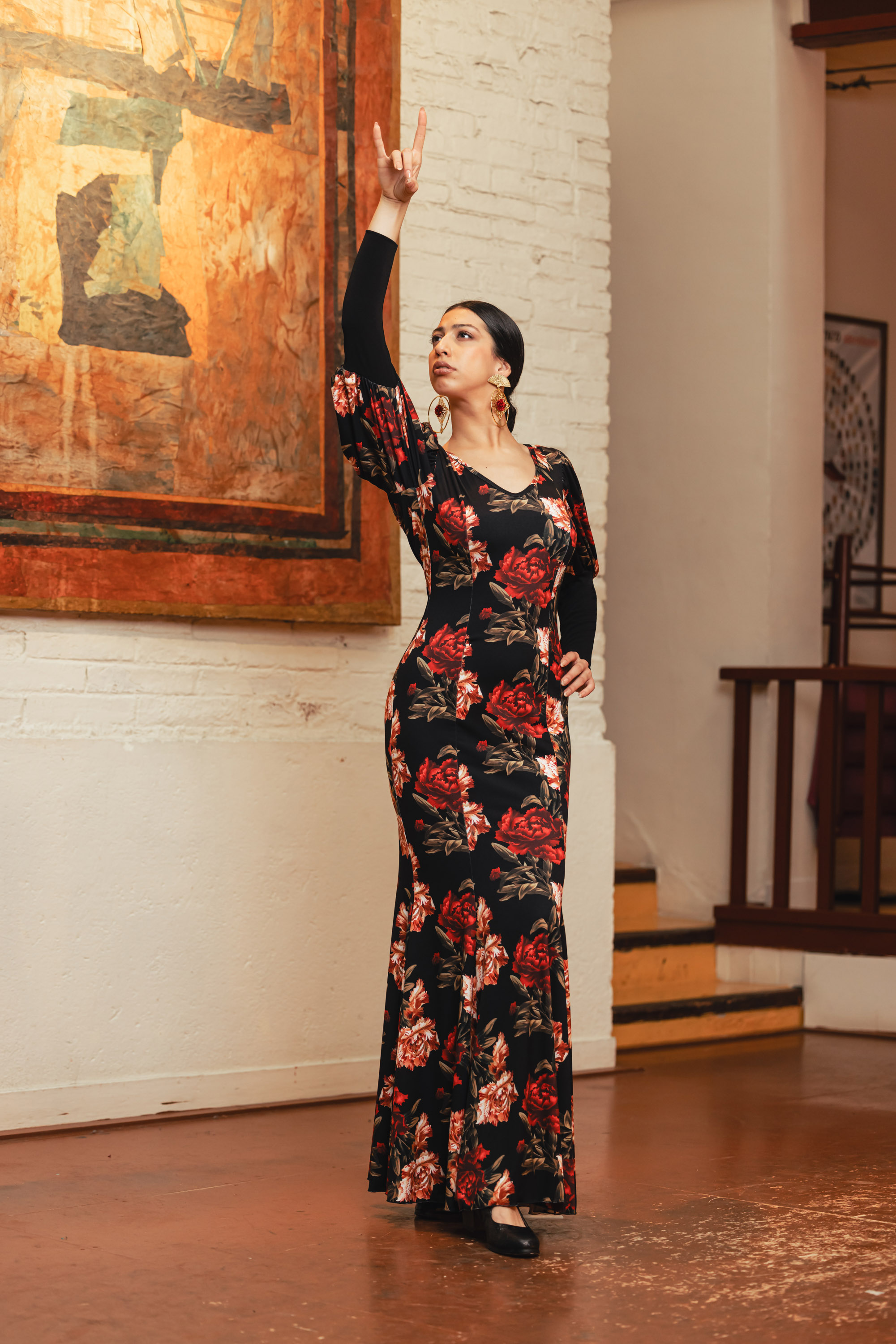 フラメンコダンスドレス「ヒラルダ」。ダベダンス