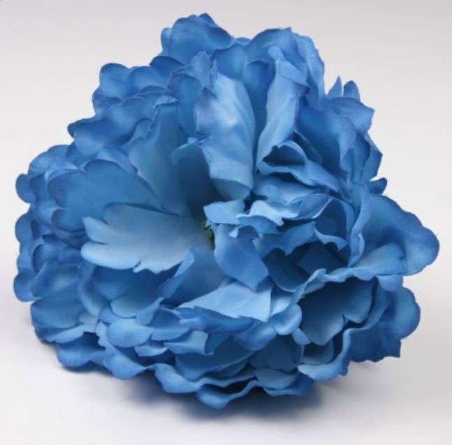 Peony Flower Paris Turquoise Colour AZ42. 16cm