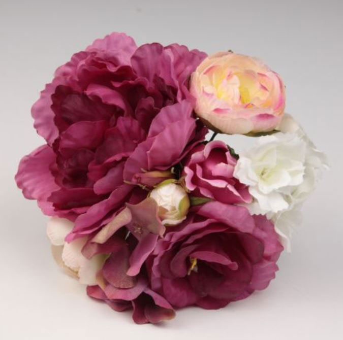 Ramillete de Flores Flamenca para Ferias y Romerías. Ref. 42272