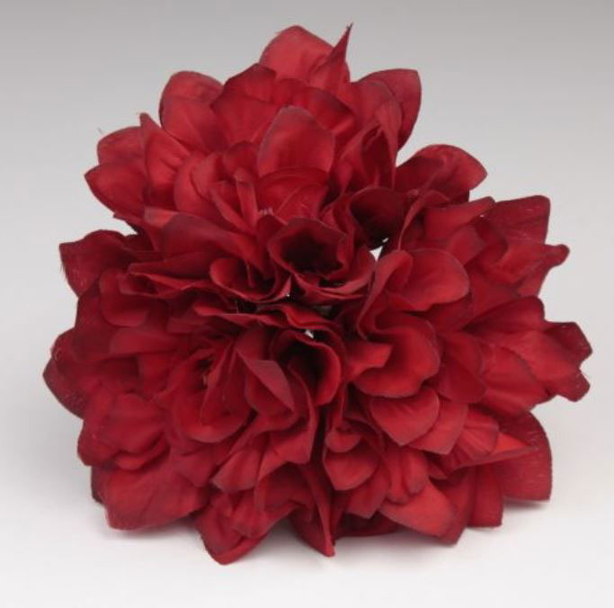 Ramillete de Flamenca Elegante para Feria. 3 Zinnias. RJ09. 10cm