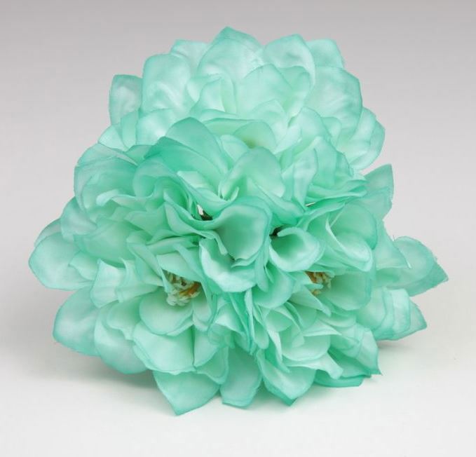 Ramillete Flamenca Colorido para Feria. 3 Zinnias. VR27. 10cm