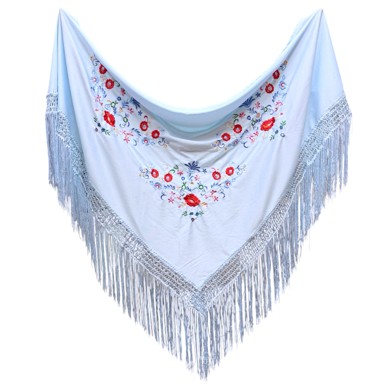 Mantoncillo Bordado de Flamenca. 160cmX80cm