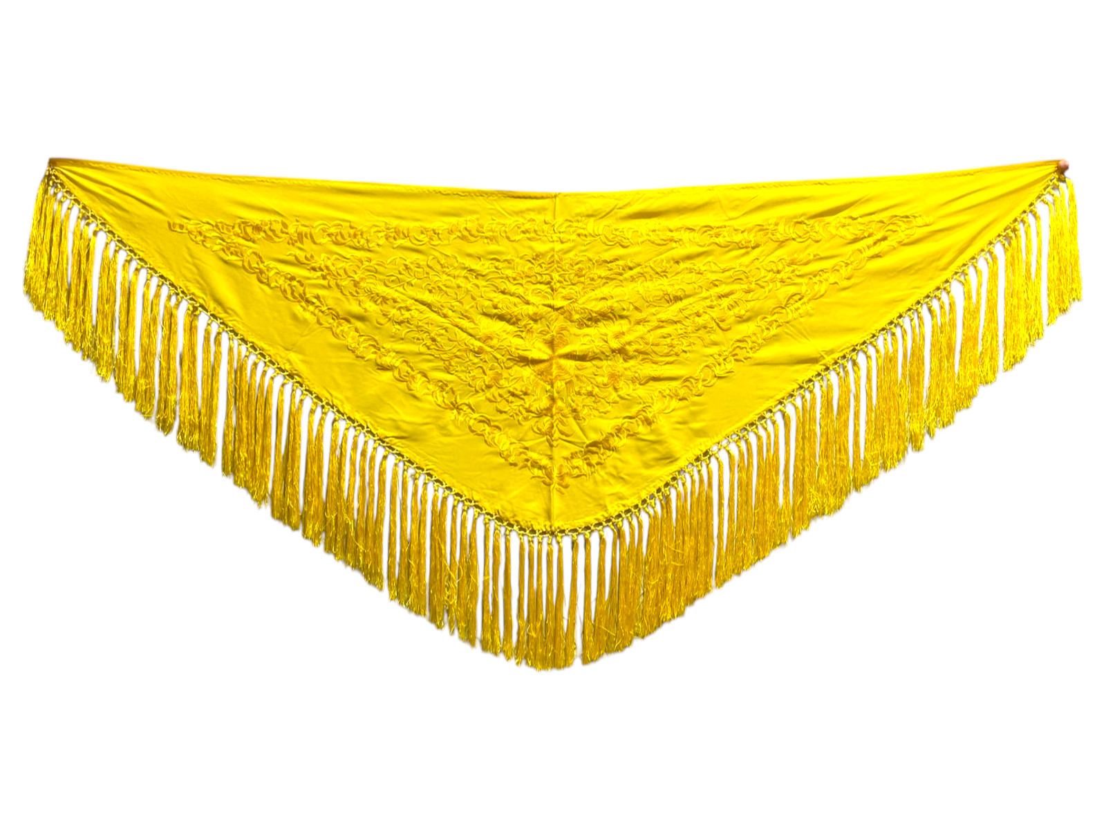 Mantoncillo bordado monocolor Amarillo