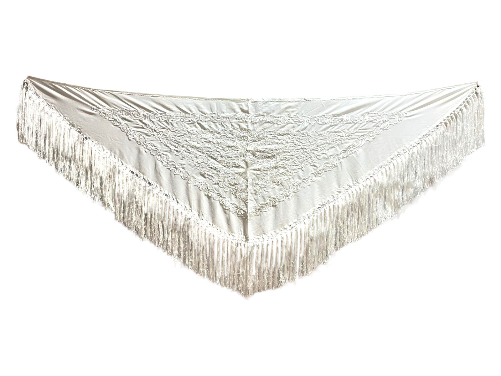 Mantoncillo bordado monocolor Blanco