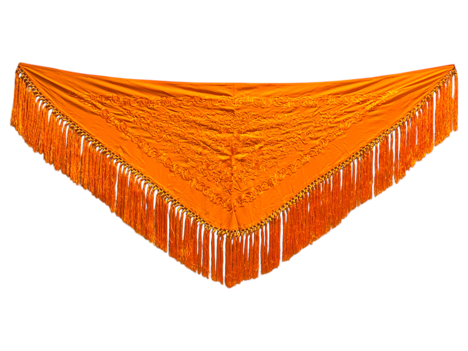 Mantoncillo bordado monocolor Naranja
