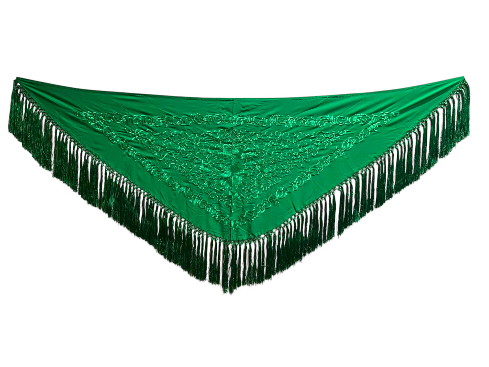 Mantoncillo bordado monocolor Verde Andalucía