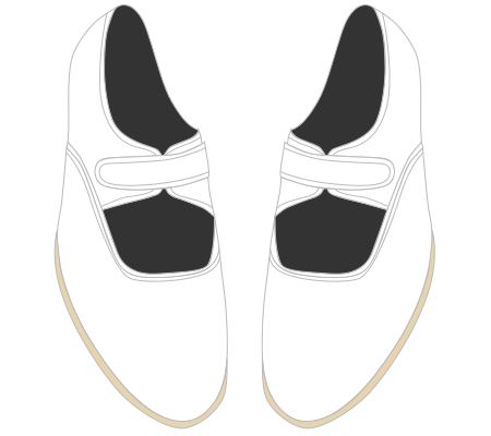 Front of the shoes