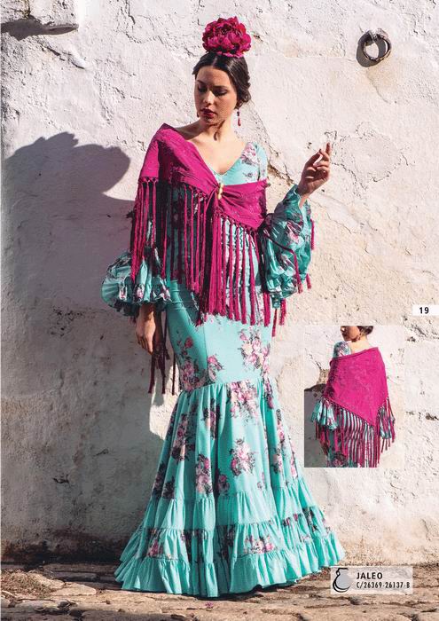 Trajes de flamenca verde agua best sale