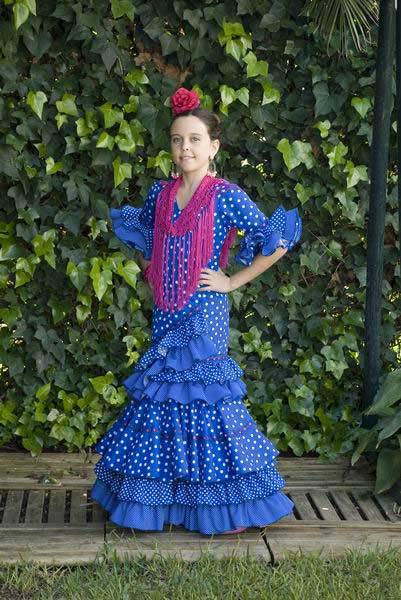 Traje de Flamenca Nina Mod. Rio FlamencoExport