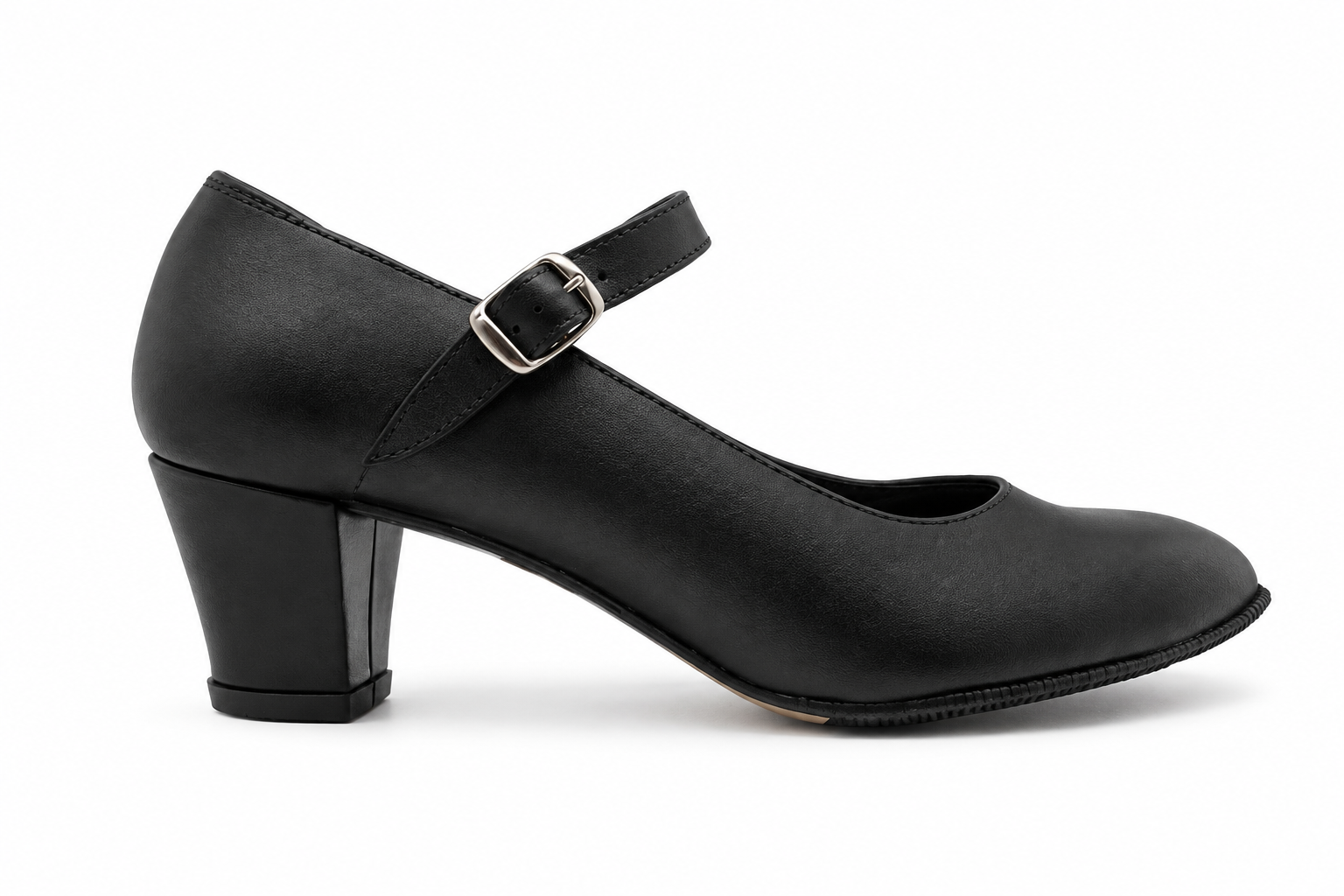 Zapatos de Iniciacion para Baile Flamenco de Piel con Clavos y Correa
