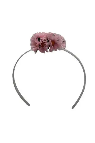Diadem With Baby pink Daisies for Little Girl. 6cm