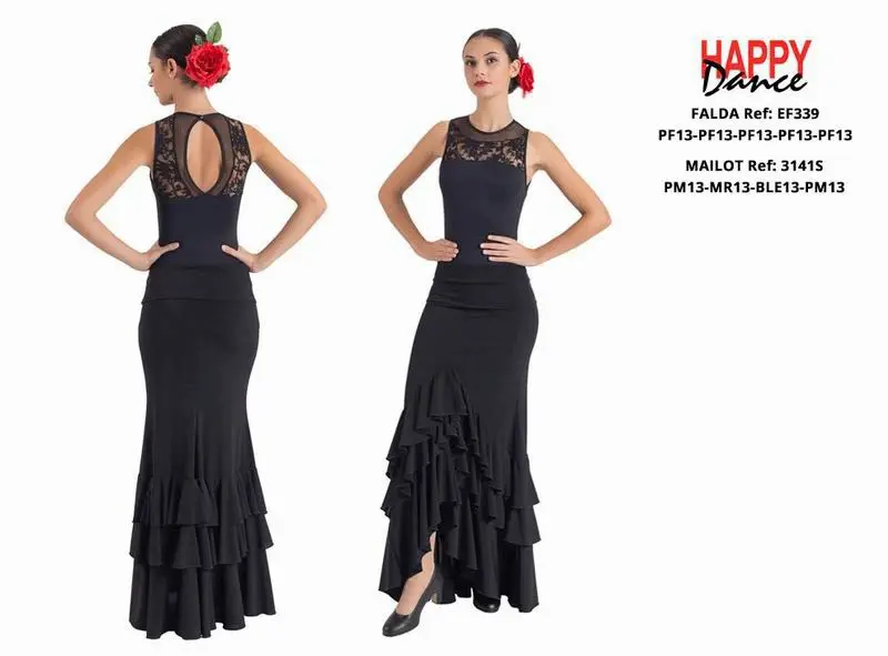 Happy dance. Faldas de Flamenco para Escenario y Ensayo. Ref. EF339PF13PF13PF13PF13PF13