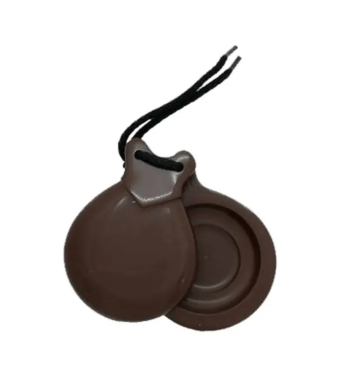 Brown Fiber Semi-professional Concert Castanets with double soundbox nº4 by Castañuelas del Sur