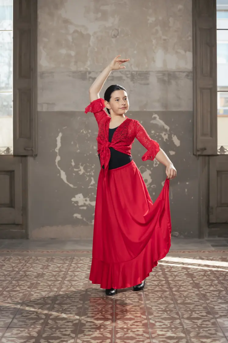 Rociana Rehearsal Skirt For Girls by Davedans