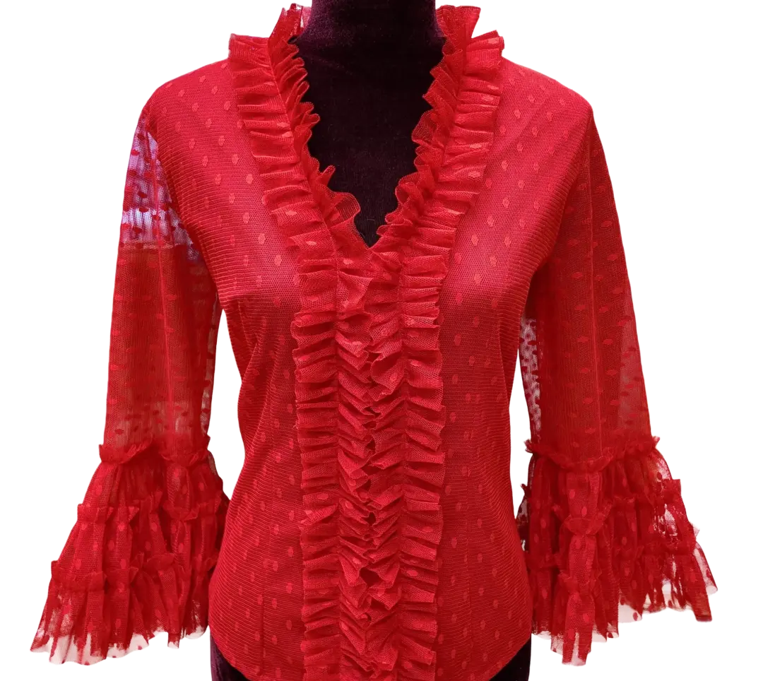 Blusas de Plumeti en Color Rojo