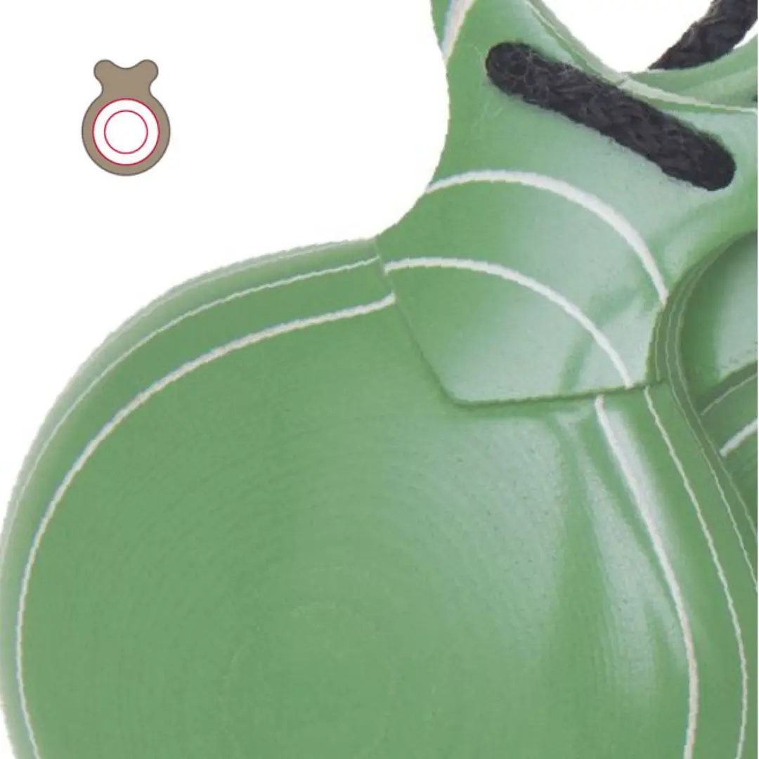 Capricho Verde Veteada Blanca. Doble Caja. Castañuelas del Sur