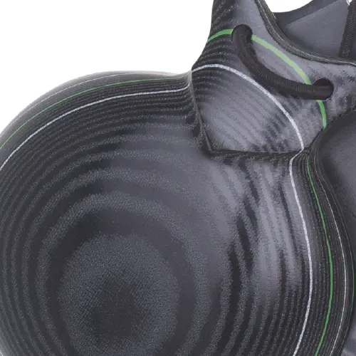 Castanets Special for Jota in Black and Green and White Veined Cloth