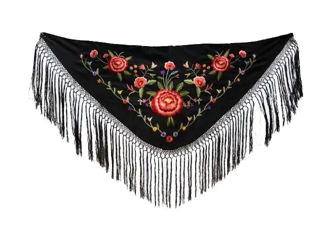 Petits Châles Brodés Abordables pour votre Costume de Flamenco