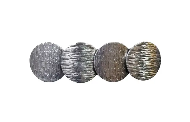 Broche en Argent Plaqué avec Cercles pour Châle Flamenco