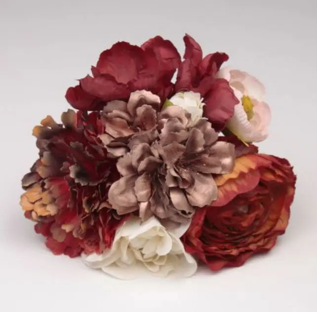 Bouquet Flamenco avec Fleurs Dans les Tons de Terre Ref. 42259