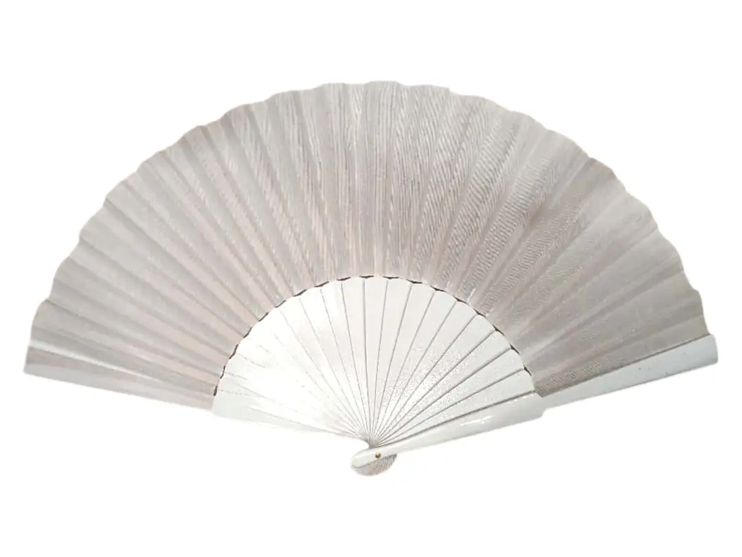 Grande Éventail Blanc Economique. 55cm X 30cm