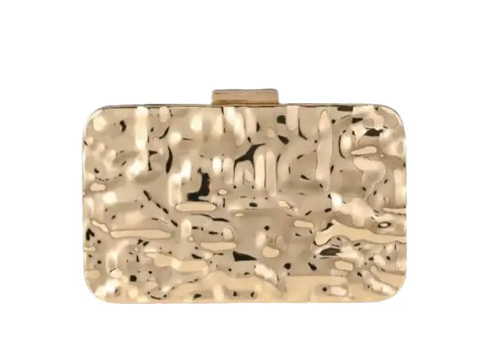 Gold Metallic Clutch