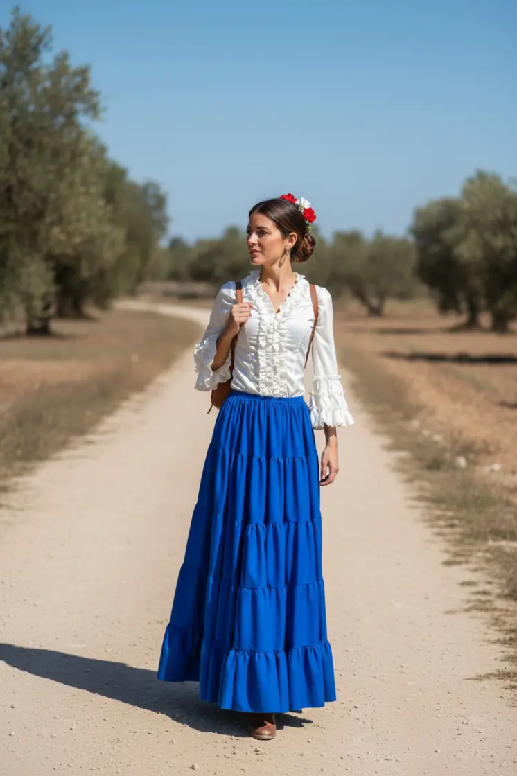 Lightweight designed skirts for El Rocío