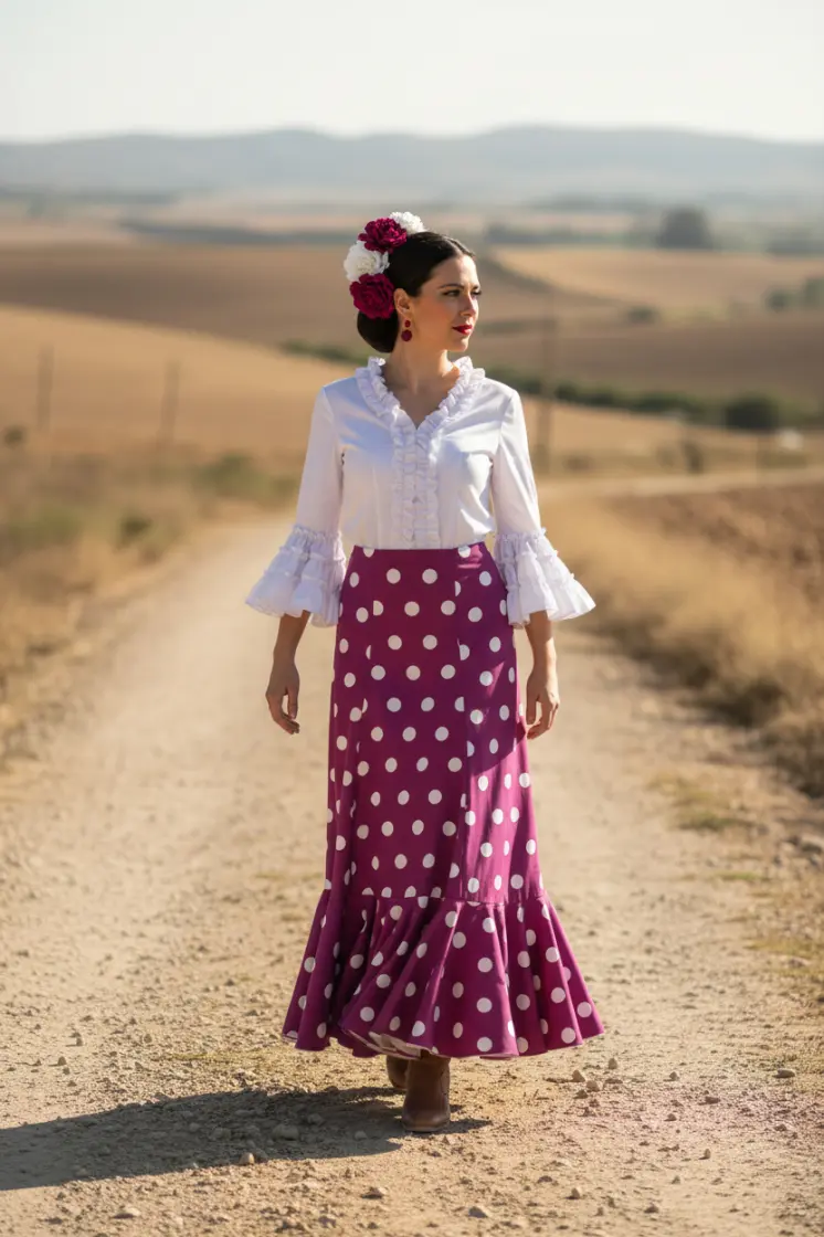 Lightweight designed skirts for El Rocío