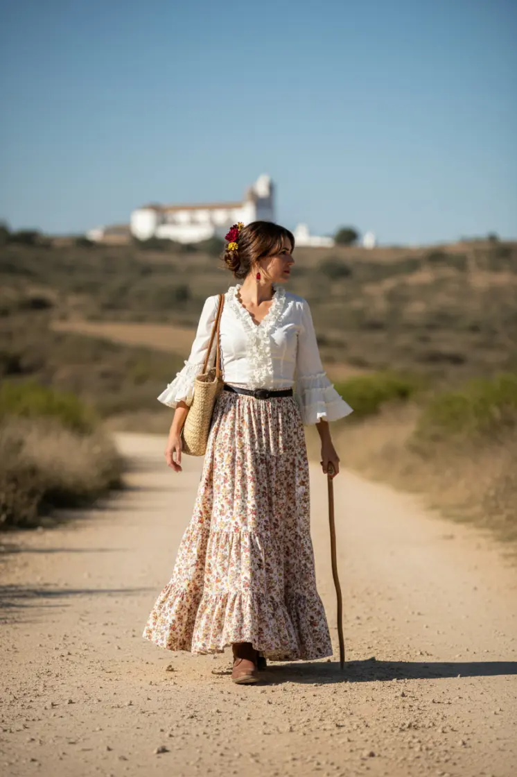 Lightweight designed skirts for El Rocío