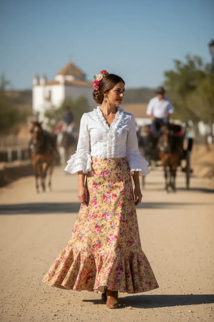 Lightweight designed skirts for El Rocío