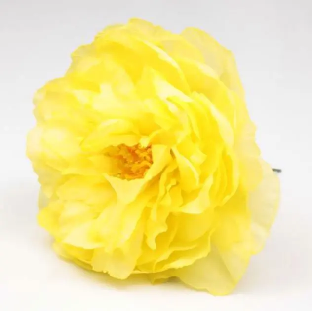 Flores de Flamenca Peonia Sanlucar. 12cm. Amarillo AM24