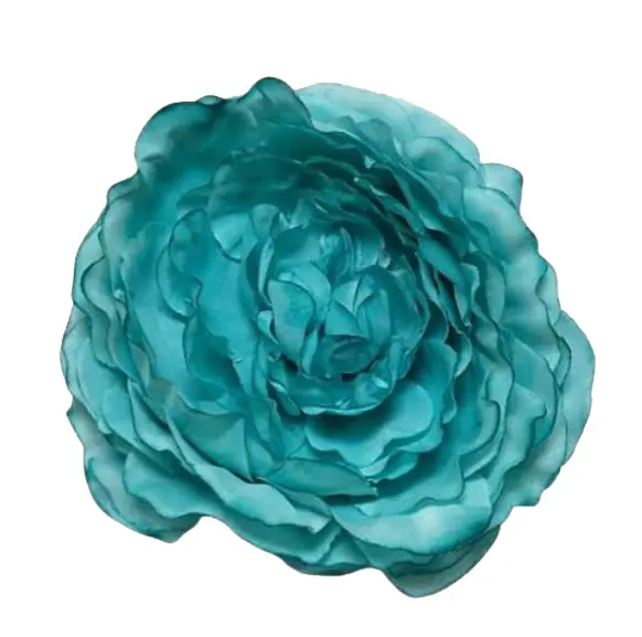 Flamenco Ranunculus flower Malaga. Turquoise AZ22. 9cm