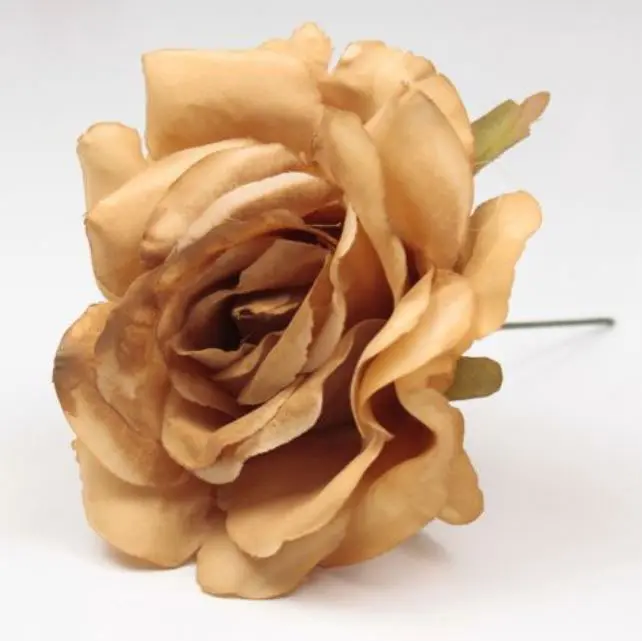 Small Rose Cadiz. 10cm. Mustard 43