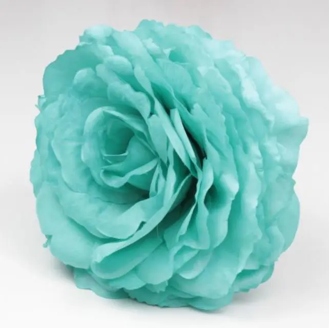 Grande Rose King. Fleur de Flamenco Couleur Bleu. AZ22. 17cm