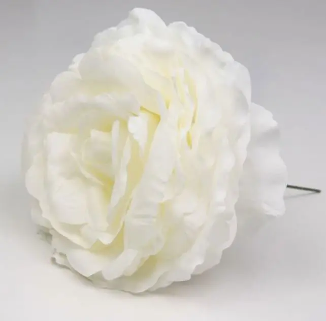 Grande Rose King. Fleur de Flamenco Blanc. 17cm