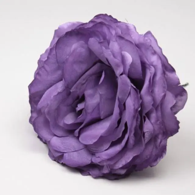 Grande Rose King. Fleur de Flamenco Violette. 17cm