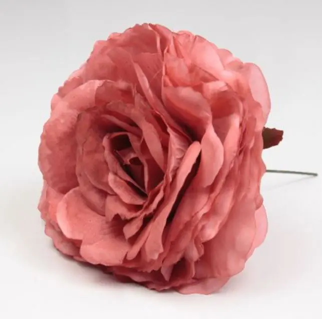 King Large Rose. Russet Flamenco Flower. TR53. 17cm