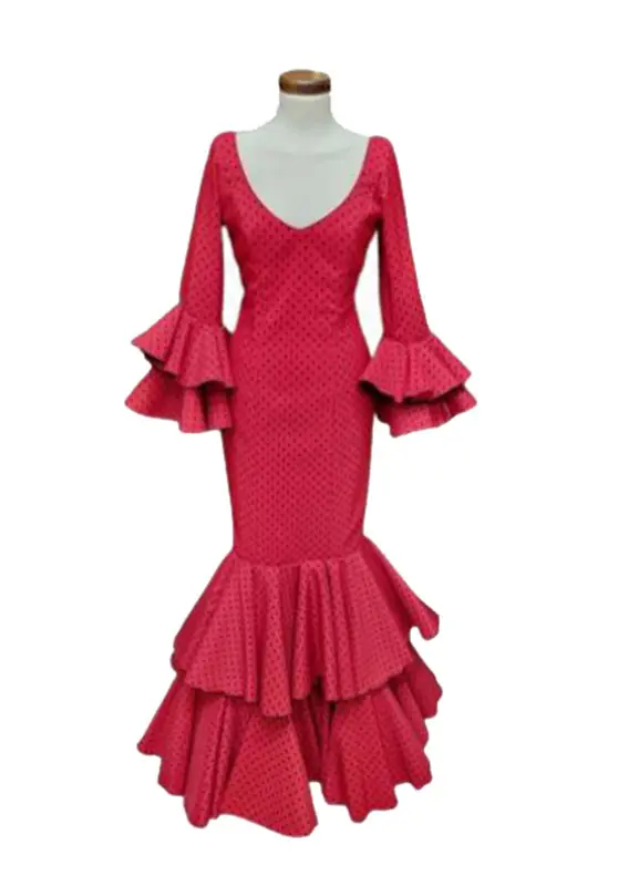 T 36. Flamenco Dresses. Tokio Rojo Lunar Negro