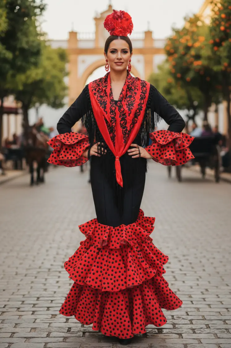 Size 38. Classic Flamenco dress model Carlota