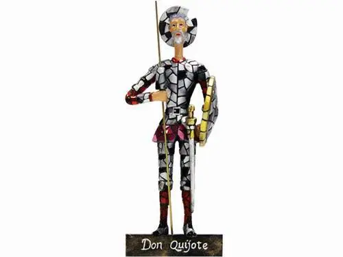 Figura Don Quijote Mosaico. 16cm