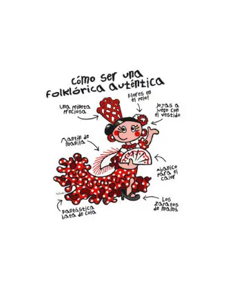 T-shirt pour fille. Como ser una autentica flamenca