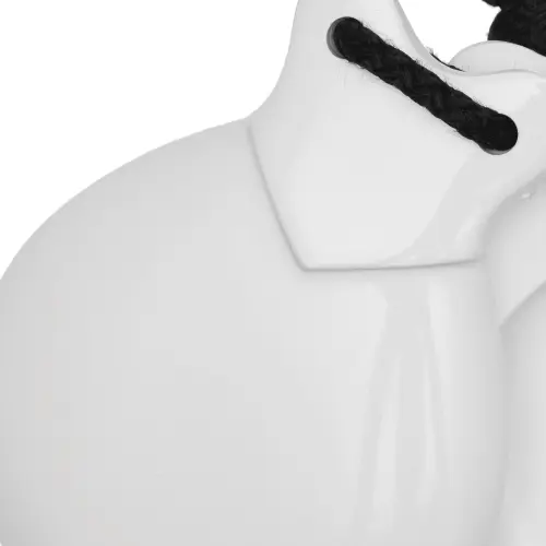 White Fiberglass Semi-Professional Concert Castanets with V-shaped Ears Size 4 by Castañuelas del Sur